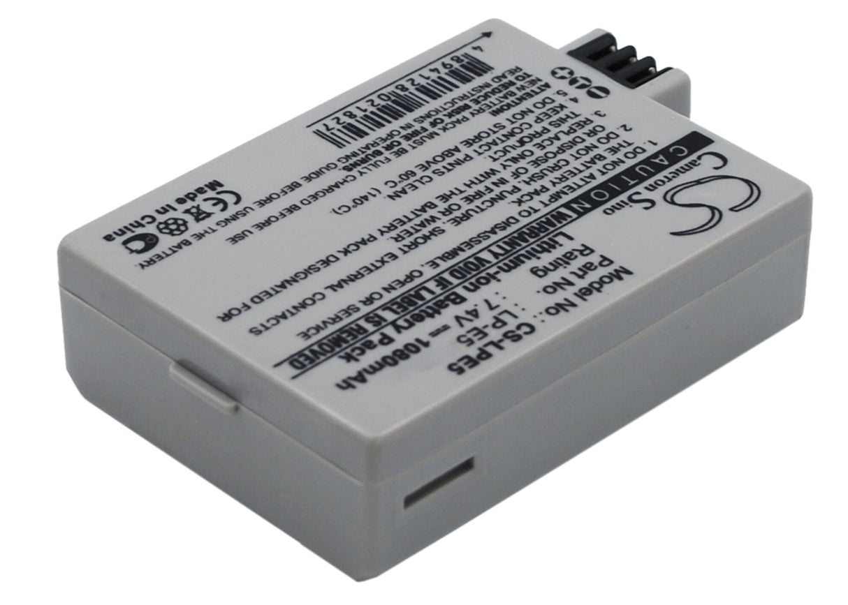 Blu-basic digital camera battery 7.4v 1080mah li-ion for canon
