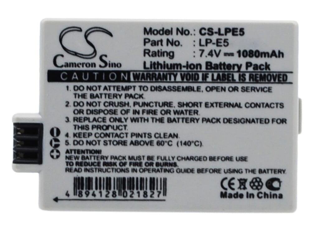 Blu-basic digital camera battery 7.4v 1080mah li-ion for canon