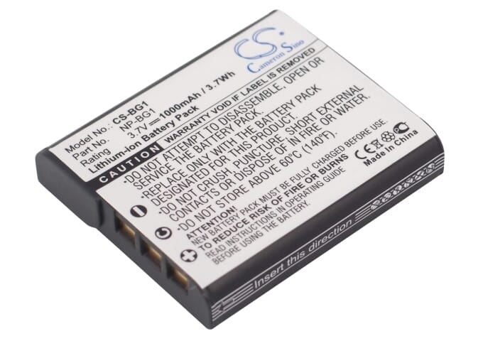 Blu-Basic Digital Camera Battery 3.7V 1000mAh Li-ion pour Sony