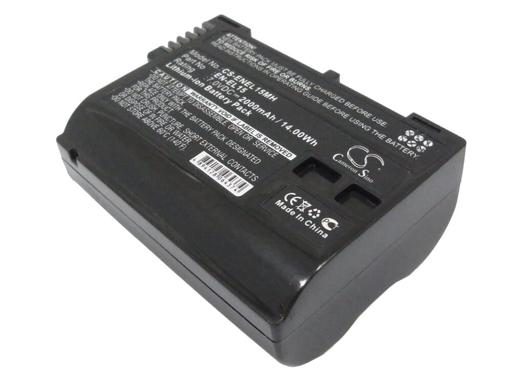 Replacement digital camera battery 7.0V 2000mAh li-ion for Nikon