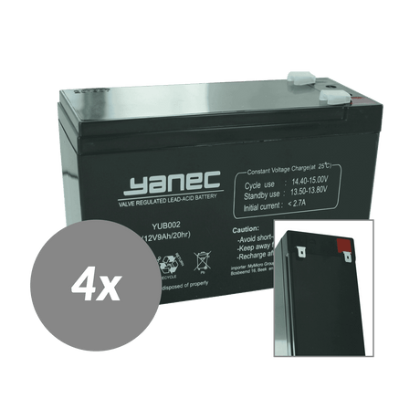 Yanec ups battery replacement set rbc24 (excl. cables)