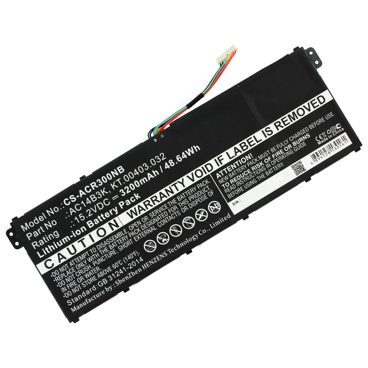 Replacement Laptop battery 3200mAh