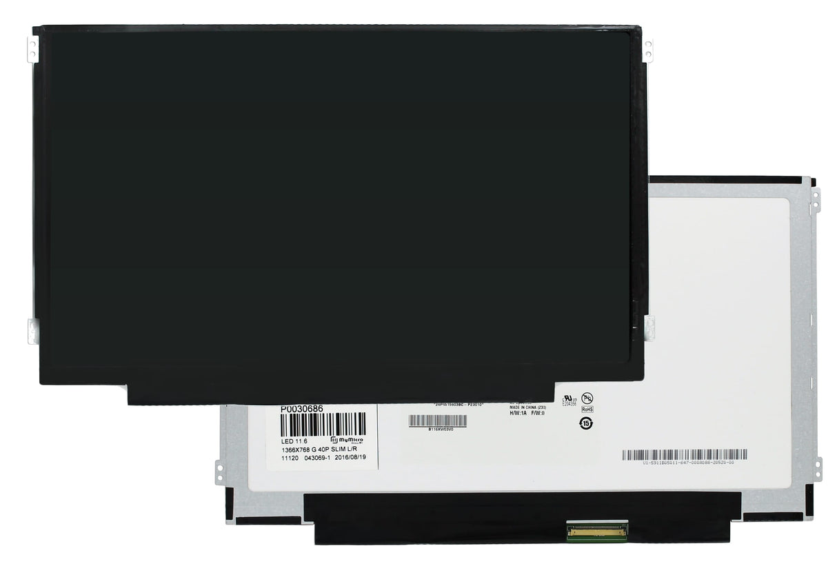 OEM 11,6 palce LCD obrazovka 1366x768 GLOSS 40PIN