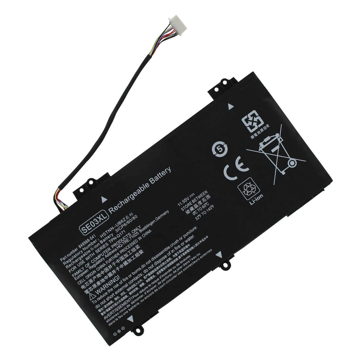 Byte av bärbar datorbatteri 3400mAh