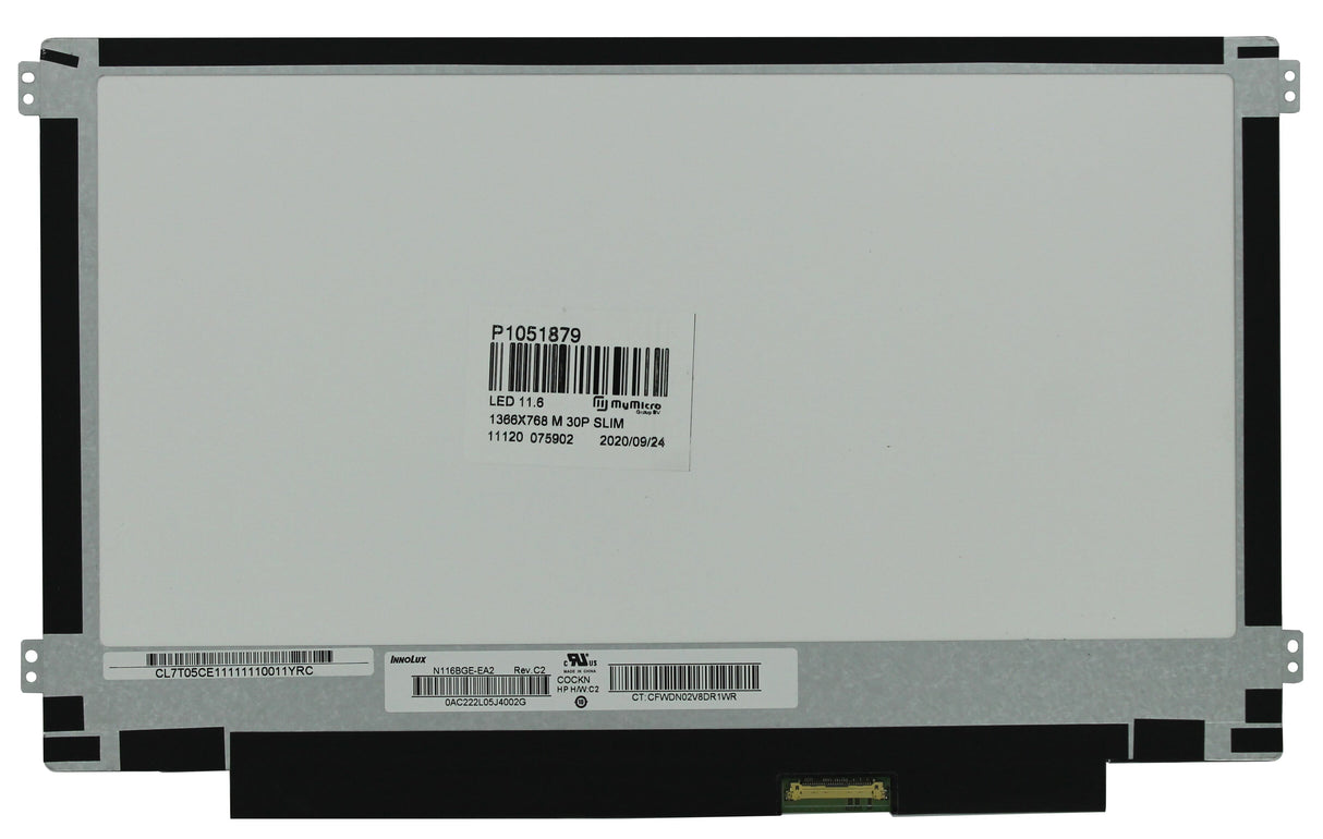 OEM 11.6 Zoll LCD Bildschirm 1366x768 Mat 30pin EDP