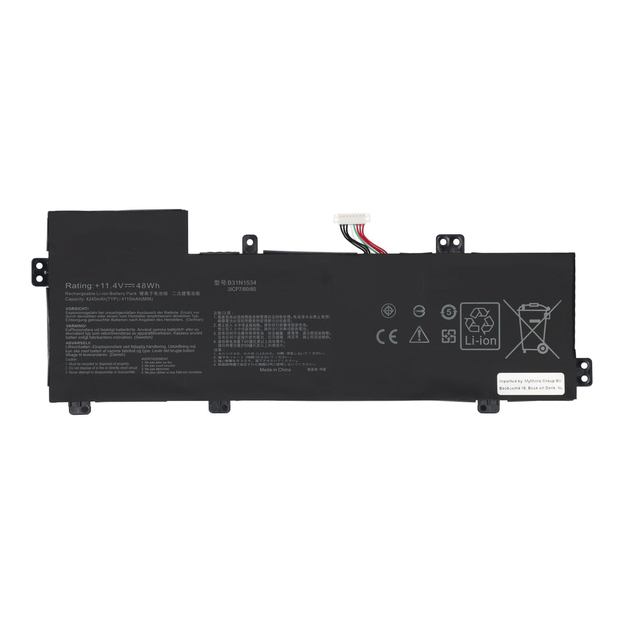 Replacement parts laptop battery 3950 mah
