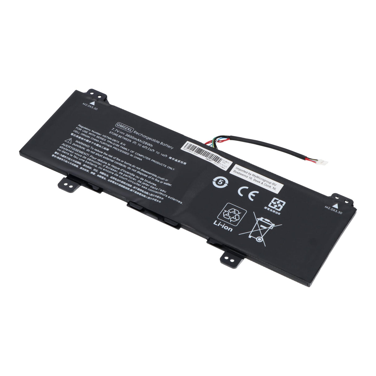 Erstatning Laptop Battery 3600 mAh