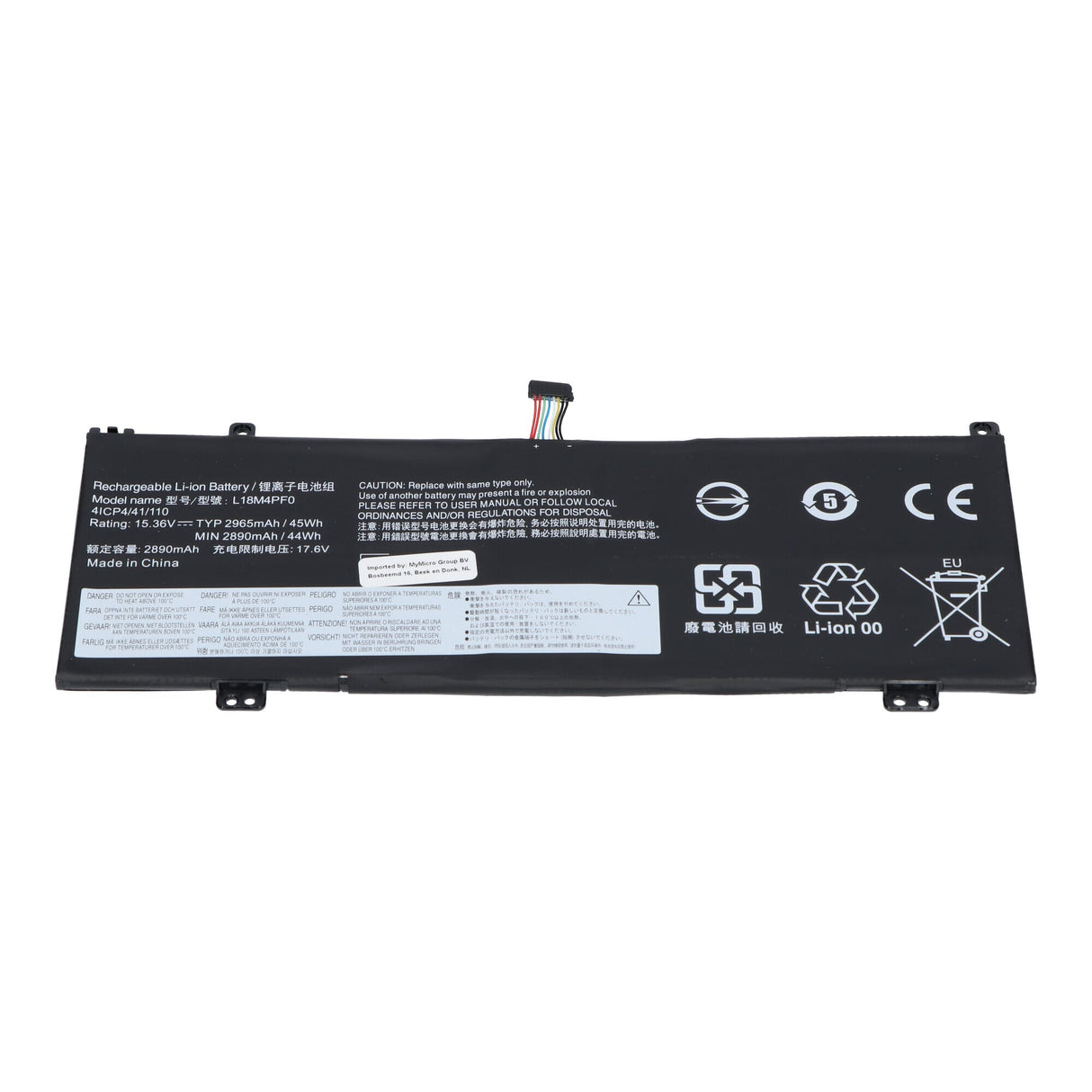 Erstatning Laptop Battery 2850 mAh