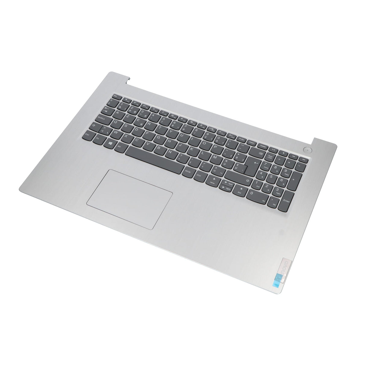 Lenovo laptop keyboard azerty be + top cover - gray