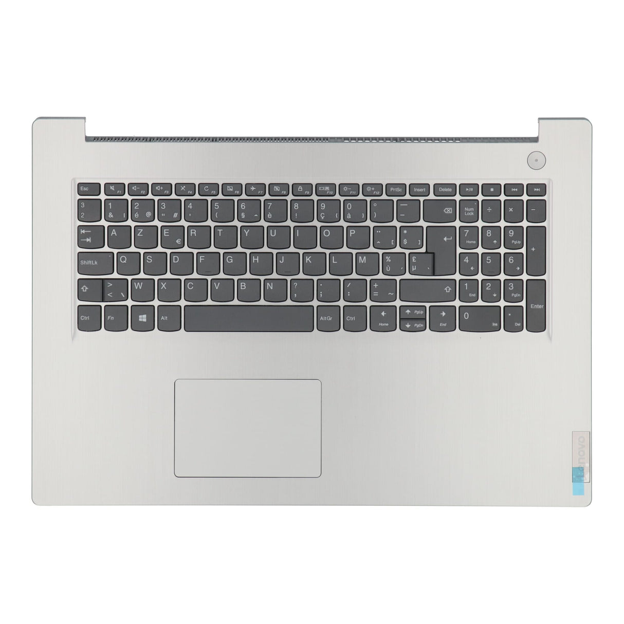 Lenovo laptop keyboard azerty be + top cover - gray
