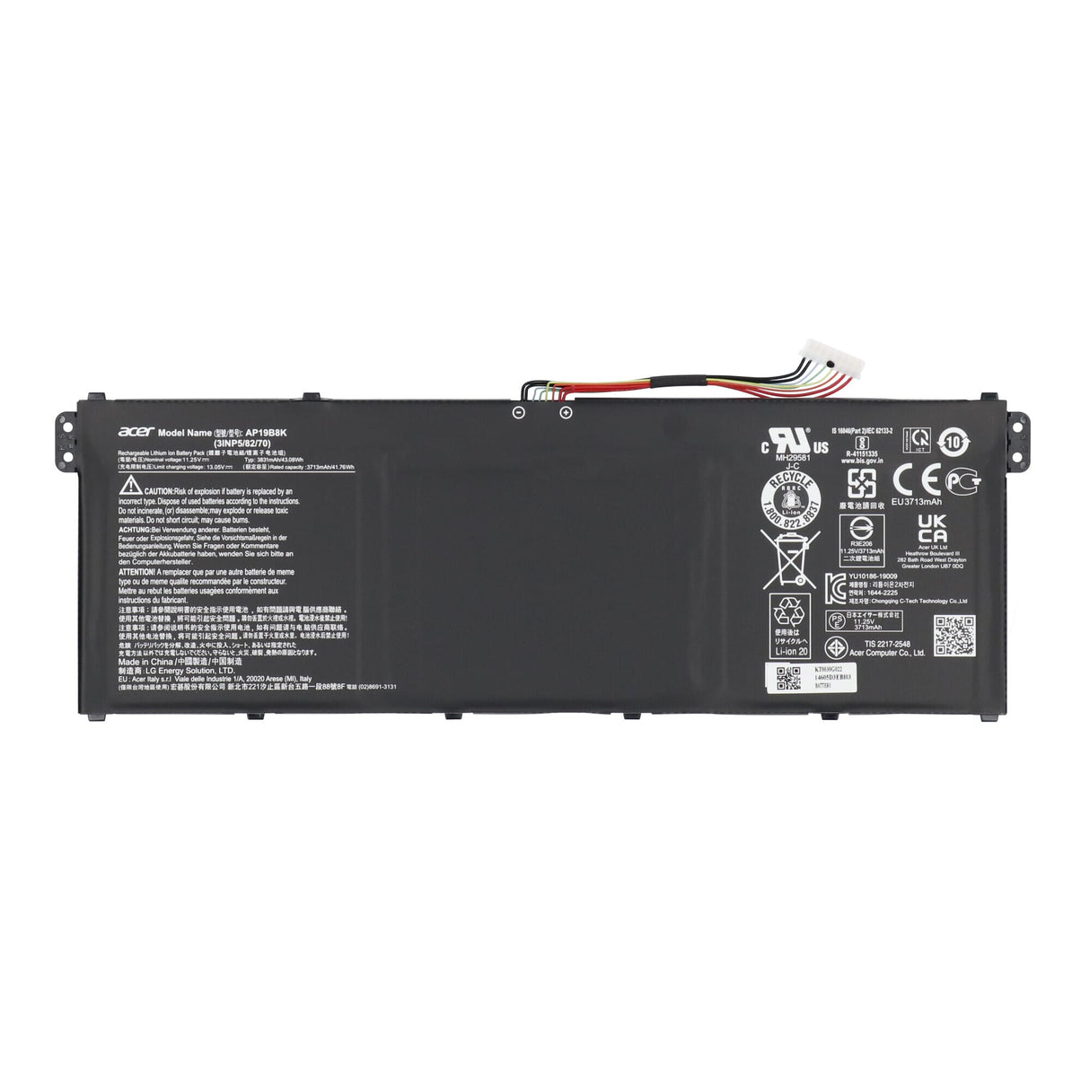 Acer laptop battery 11.25v 3831mah