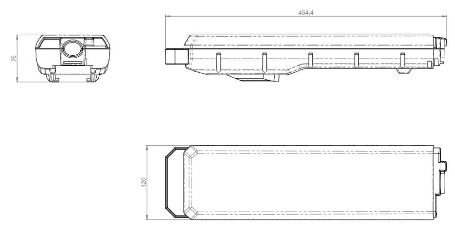 E-kolesa Powerpack 540Wh prtljaga e-kolesa vizija