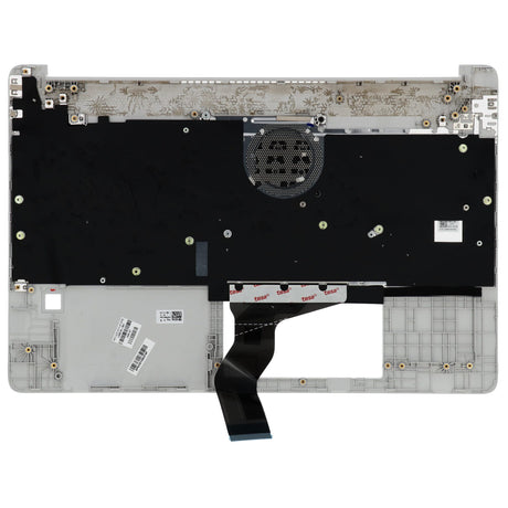 Teclado para laptop Ty HP QWER US + tampa superior - prata