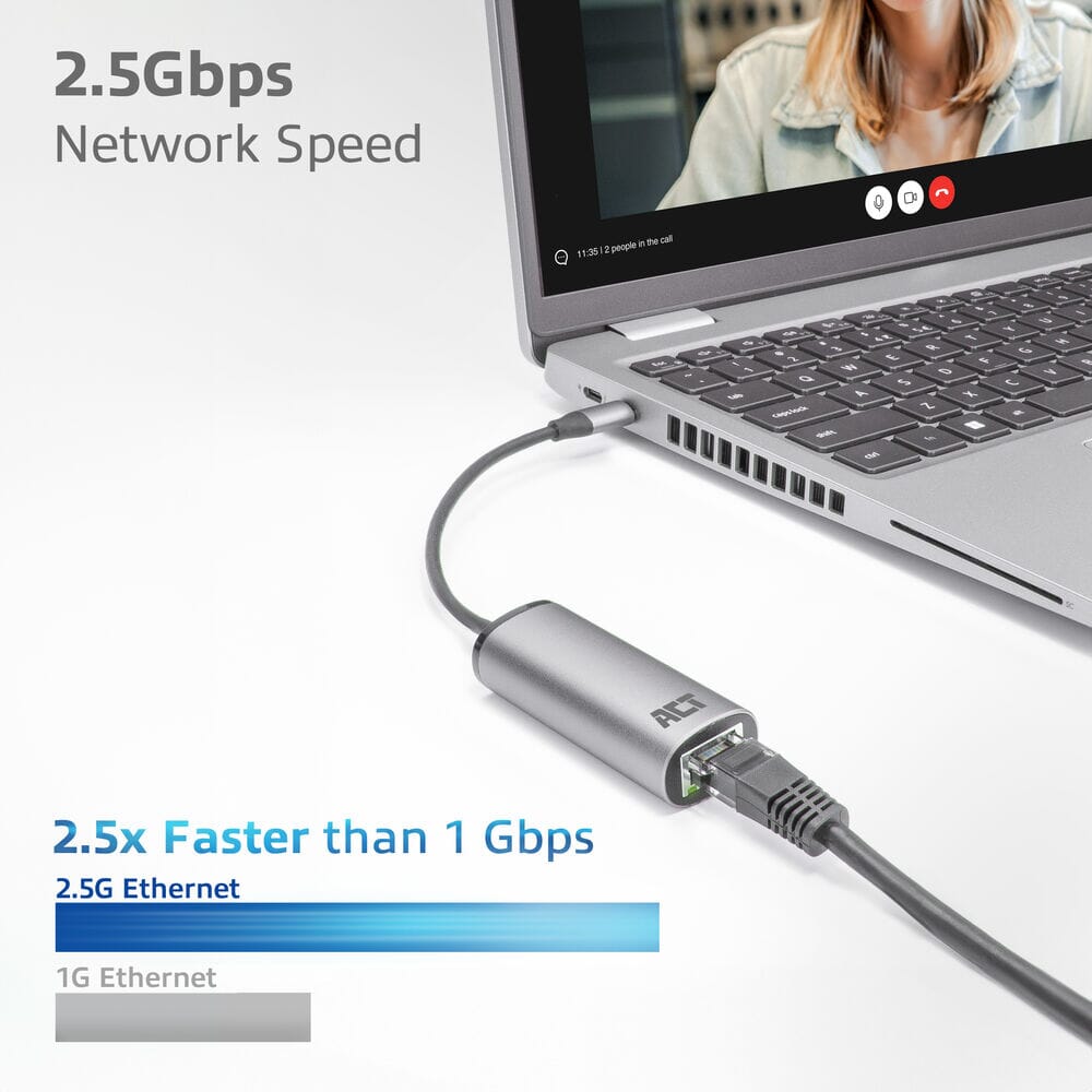 Adapter ACT USB-C do 2.5 Gigabit Ethernet
