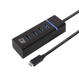 Conectividade ACT Hub USB-C 3.2 com 4 portas USB-A