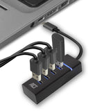 Conectividade ACT Hub USB-C 3.2 com 4 portas USB-A