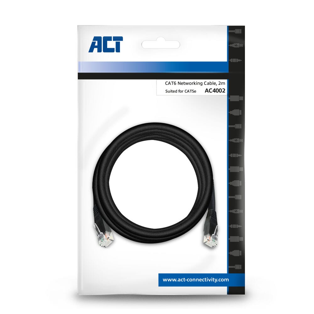 Act UTP black 2 m