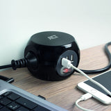 Act square power strip (pdu) with 3 sockets type f 1.5m