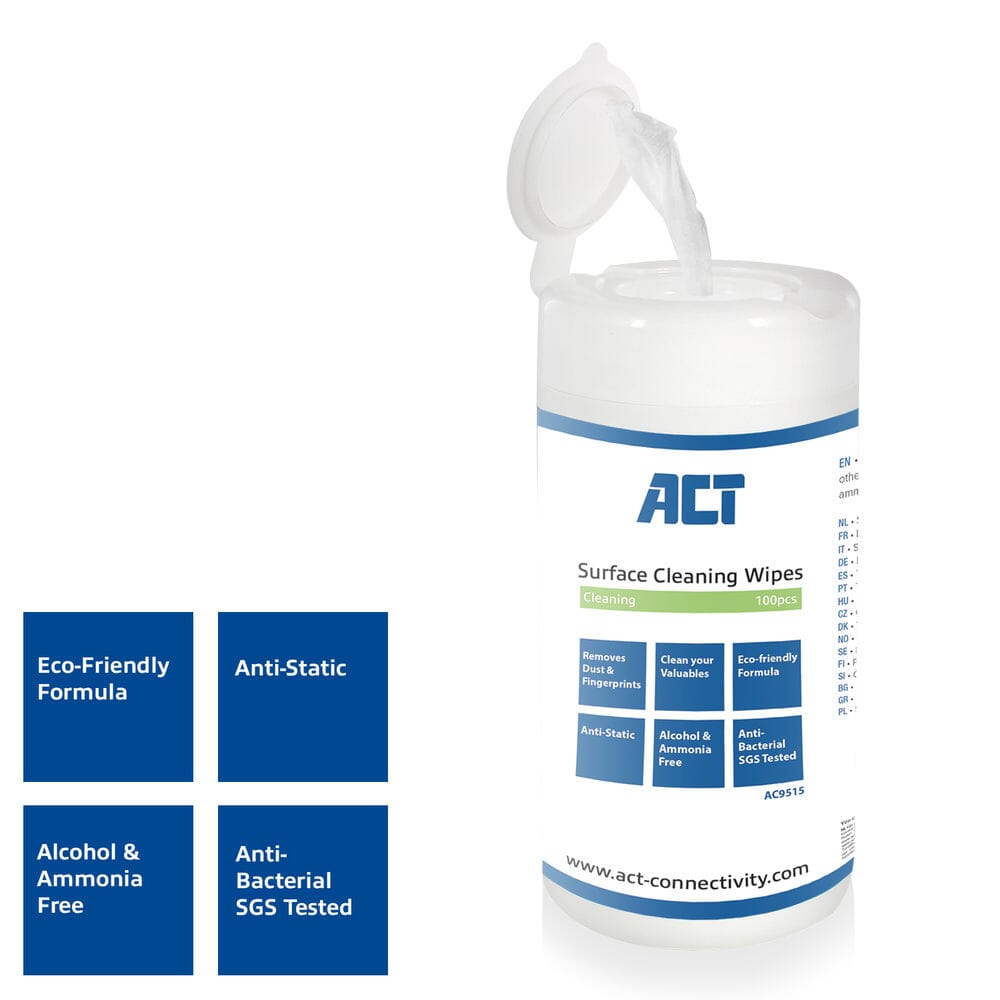 Act cleaning wipes, 100 pcs