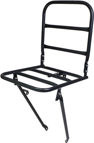 Frontbærer med kronebolt montering 30 x 30 cm stålmatt svart