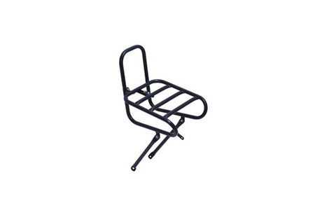 Steco Front Carrier glat 25cm Kroonbout Mat schwaarz