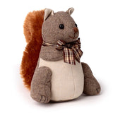 Squirrel with bow tie plush door stopper