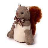 Squirrel with bow tie plush door stopper