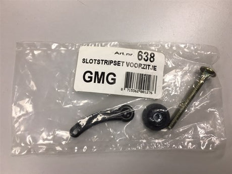 Gmg bolt + serrated nut + locking strip v-duo