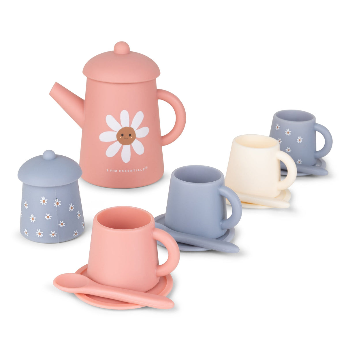 Daisy flower | multi-colored tea play set