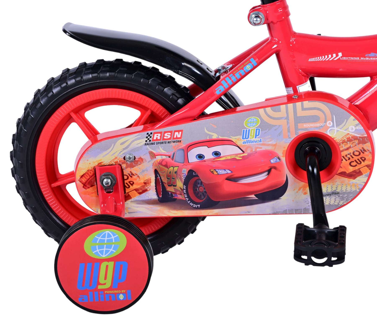 Disney Disney Kinderfiets Jongens 10 inch Rood Doortrapper