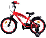 Disney Disney Disney Children's Bike Boys 16 -calowe czerwone 2 hamulce ręczne