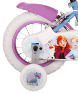 Disney Frozen 2 Kinderfiets Meisjes 12 inch Blauw Paars Twee handremmen