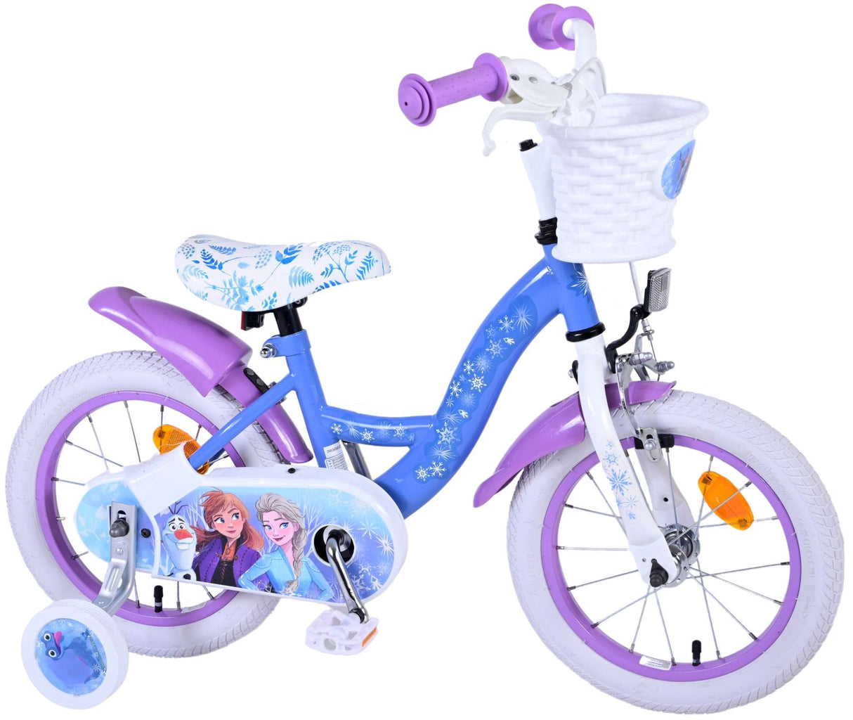 Disney Frozen 2 Children's Bike Girls 14 Inch Blue Purple