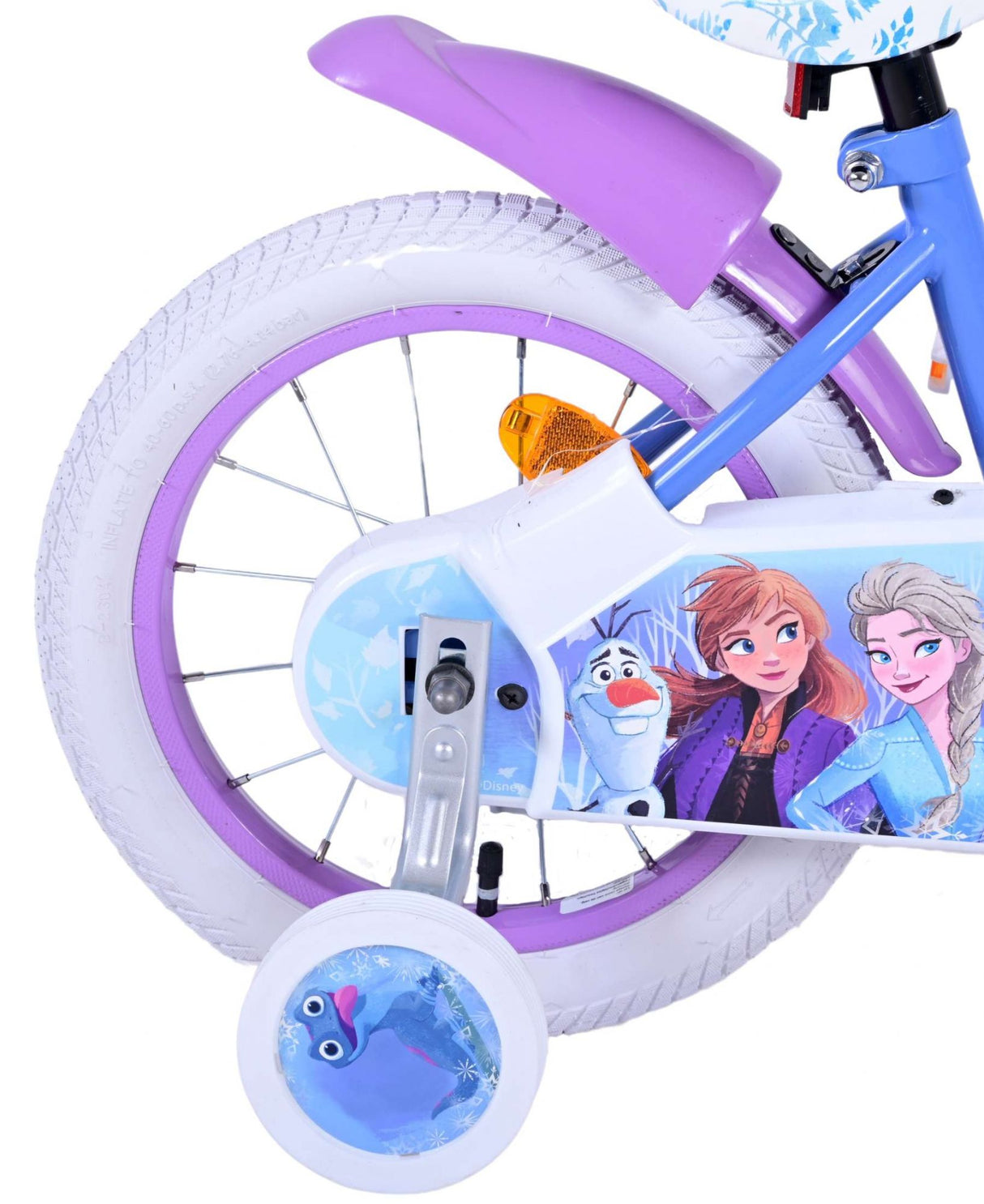 Disney Frozen 2 Children's Bike Girls 14 Inch Blue Purple