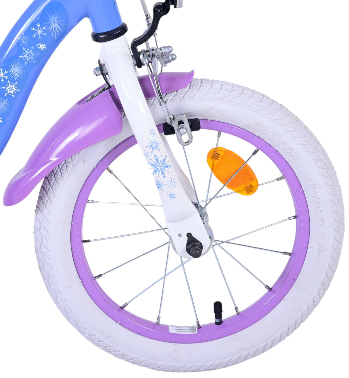 Disney Frozen 2 Kinderfiets Meisjes 14 inch Blauw Paars