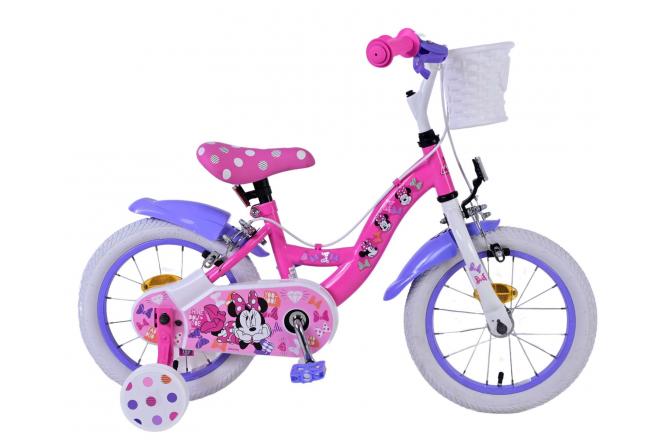 Disney Minnie Children's Bike Girls Girls da 14 pollici freni a due mani