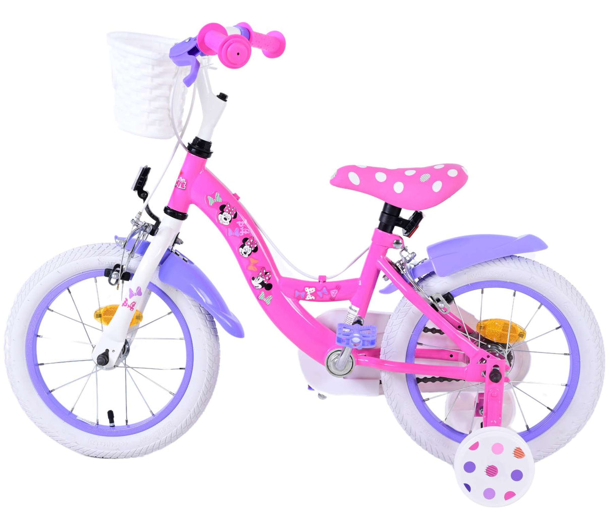 Disney Minnie Children's Bike Girls Girls da 14 pollici freni a due mani