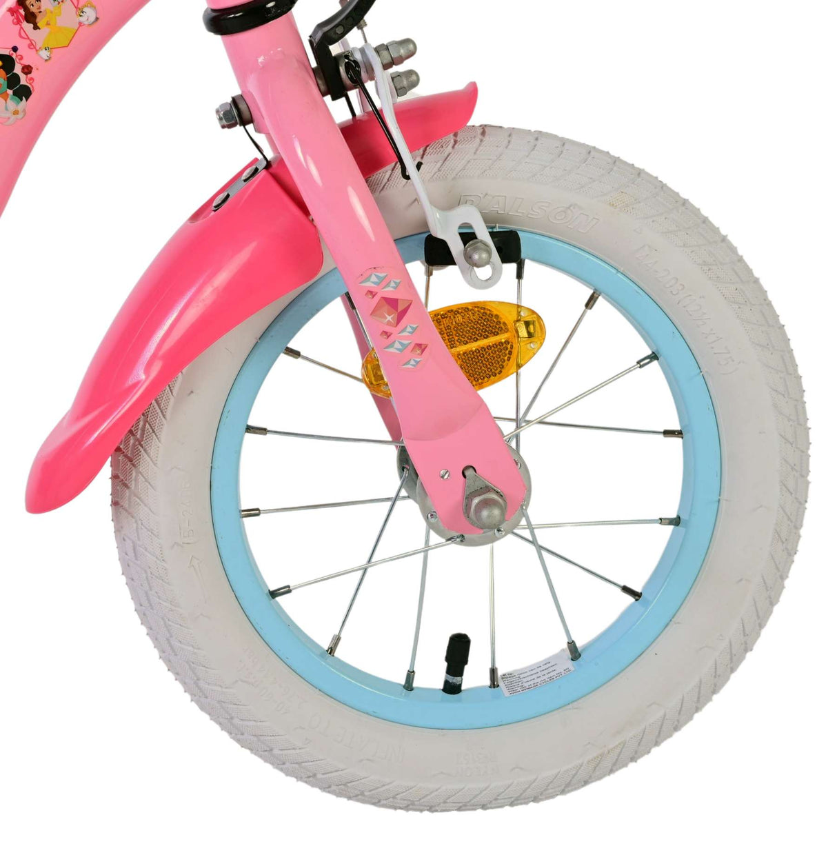 Disney Princess Kinderfiets Meisjes 12 inch Roze