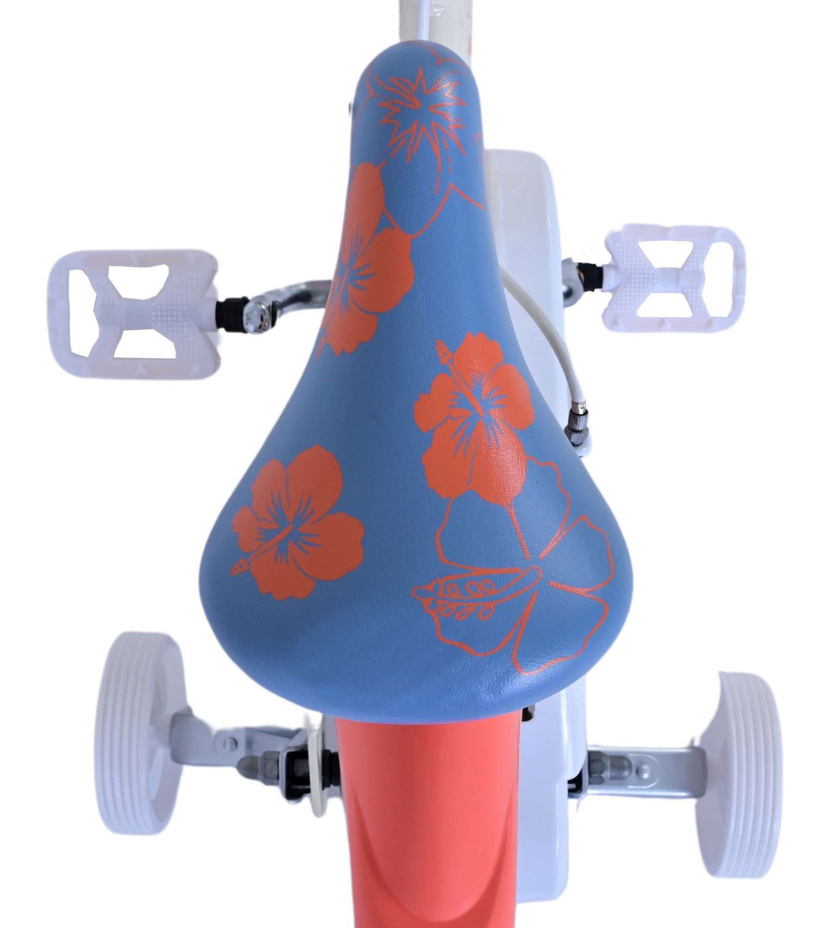 Stitch stitch children's bike girls 14 inch cream coral blue two hand brakes