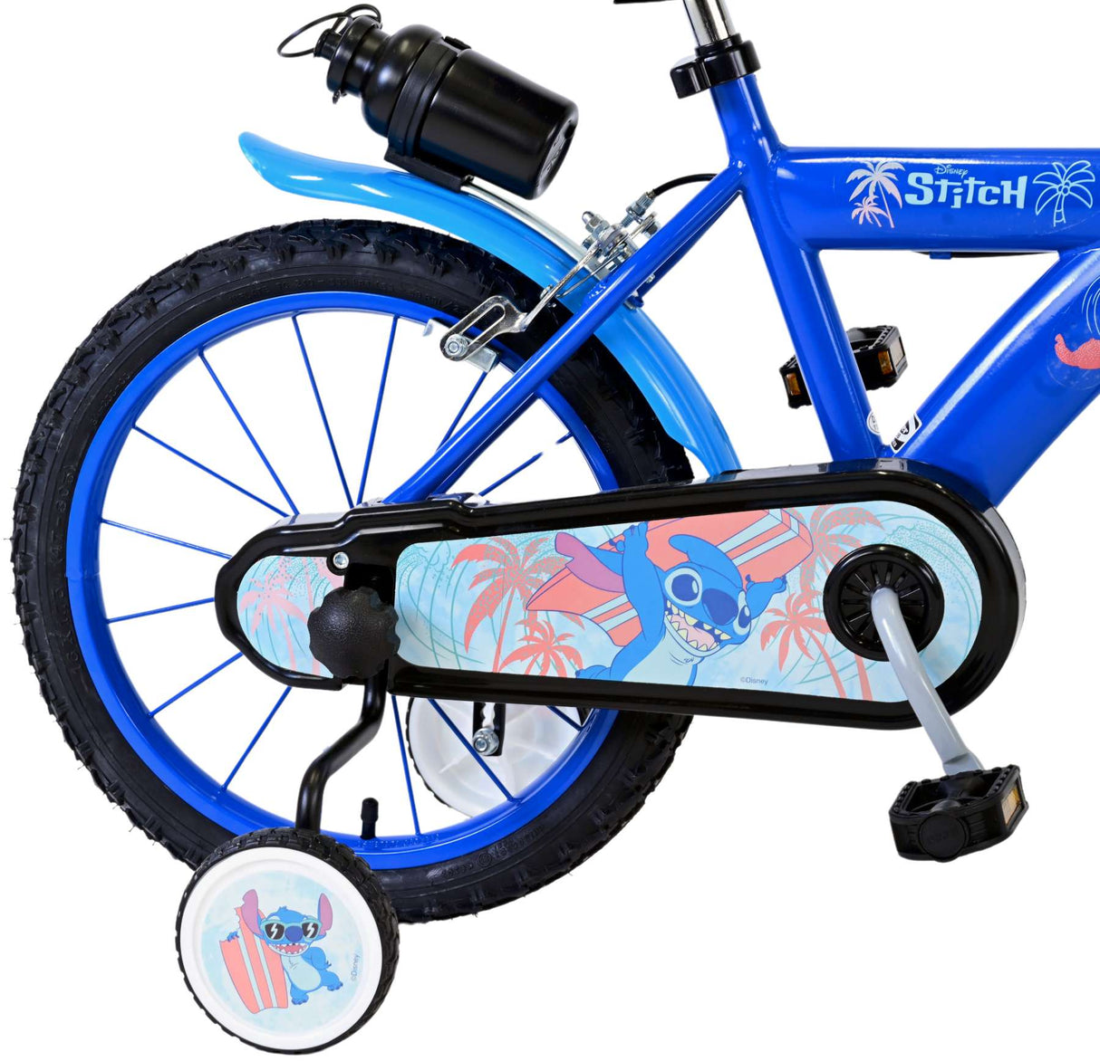 Stitch Stitch Children's Bike Boys 16 palcové modré dvě ruční brzdy