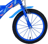 Stitch Stitch Children's Bike Boys 16 palcové modré dvě ruční brzdy