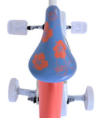 Sting Stitch Children's Bike Girls 16 Inch Cream Coral Blue Two Hand Brakes