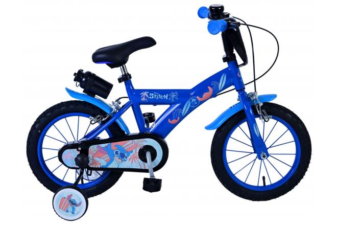 Stitch Stitch Kinderfiets Jongens 14 inch Blauw Twee handremmen