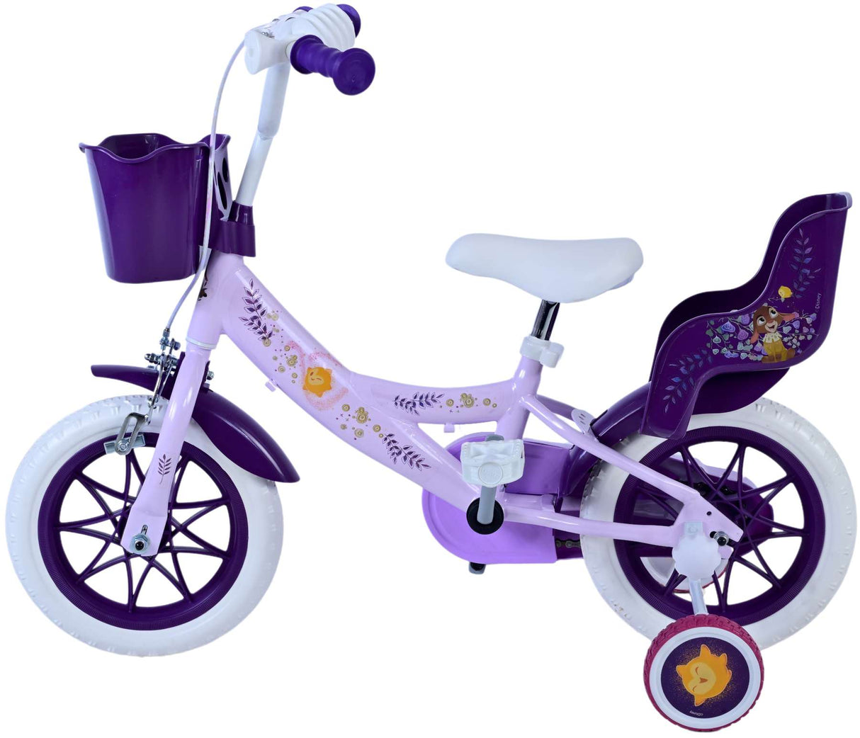 Wish Wish Wish Kinderfiets Meisjes 12 inch Paars