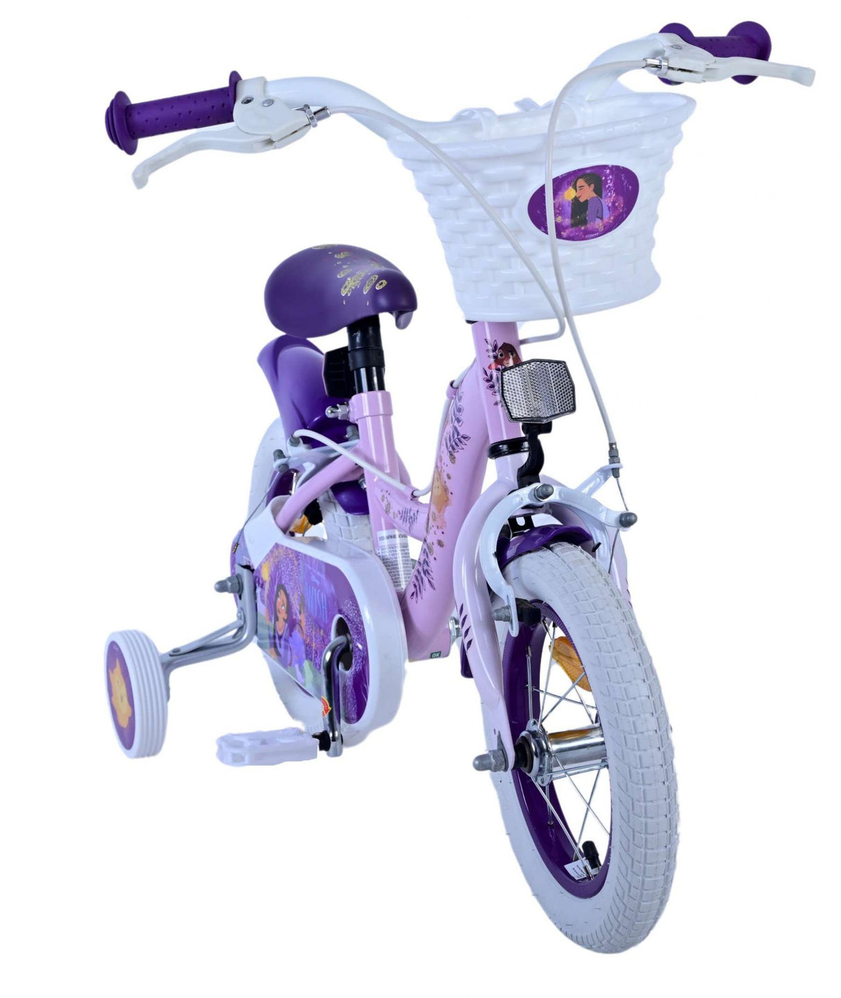 Wish Wish Kinderfiets Meisjes 12 inch Paars Twee Handremmen