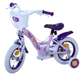 Wish Wish Kinderfiets Meisjes 12 inch Paars Twee Handremmen