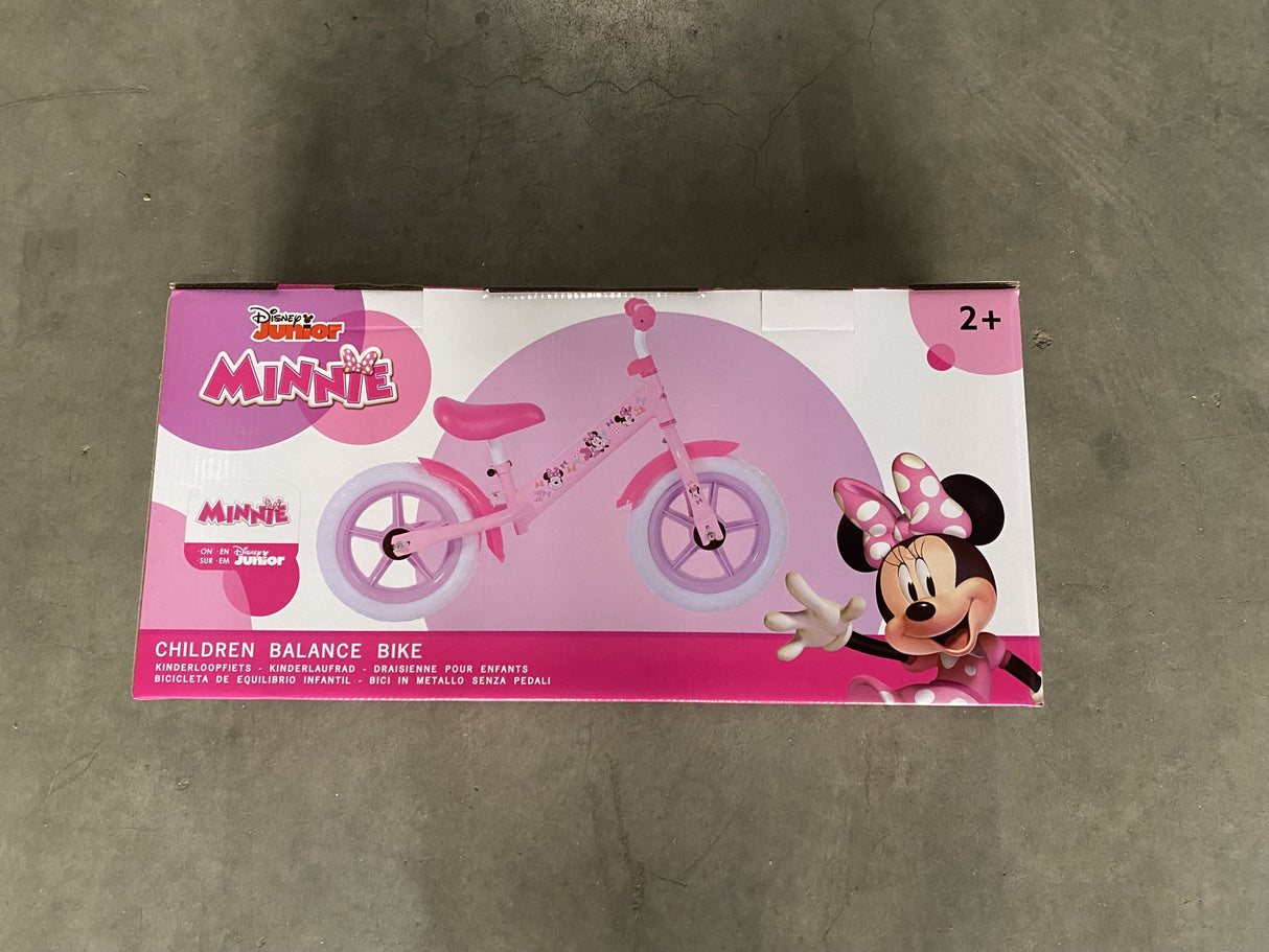 Disney loopfiets staal minnie roze