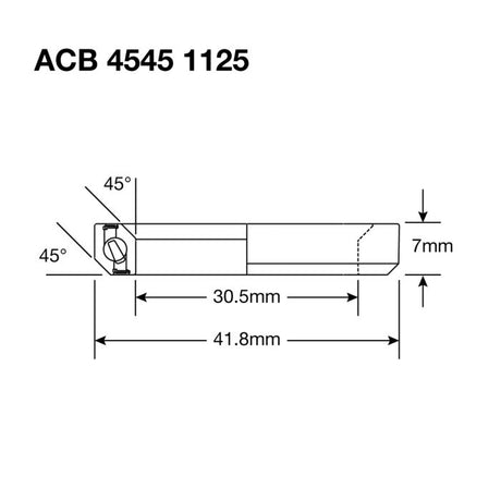 Enduro Lager Headset ACB 4545 1125 30.5x41.8x6.5 (45x45°)