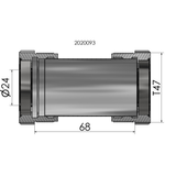 Bottom bracket Elvedes Thread fit T47 Shimano external 68 mm
