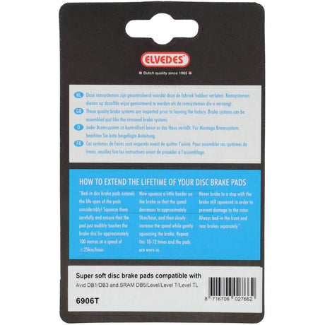 Elvedes disc brake blocks Avid | 6906t | gro